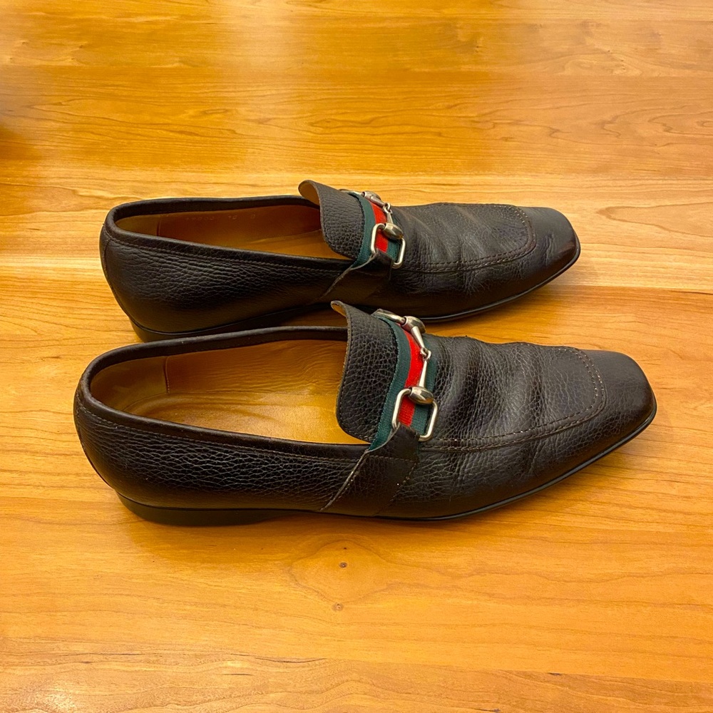 Gucci Horsebit Web Leather Loafer